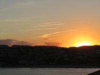 Bilbao - Hafen -die Sonne geht auf