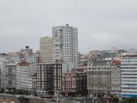 La Coruna - die Häuser mit den Glasbalkonen