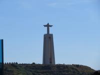 Lissabon - Auslaufen - Blick zur Christusstatue