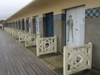 Ausflug in Le Havre - Deauville, am Strand, die berühmten Umkleidekabinen