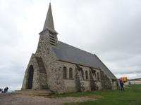 Ausflug in Le Havre - Etretat, Kirche auf dem Kreidefelsen