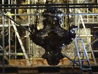 Santiago de Compostela -  in der Kathedrale, Botafumeiro = größter Weihrauchkessel -Welt