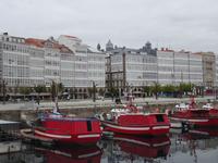 La Coruna - wunderschöne Balkone an der Avinada de la Marina