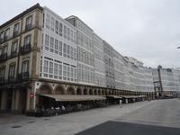 La Coruna - wunderschöne Balkone an der Avinada de la Marina