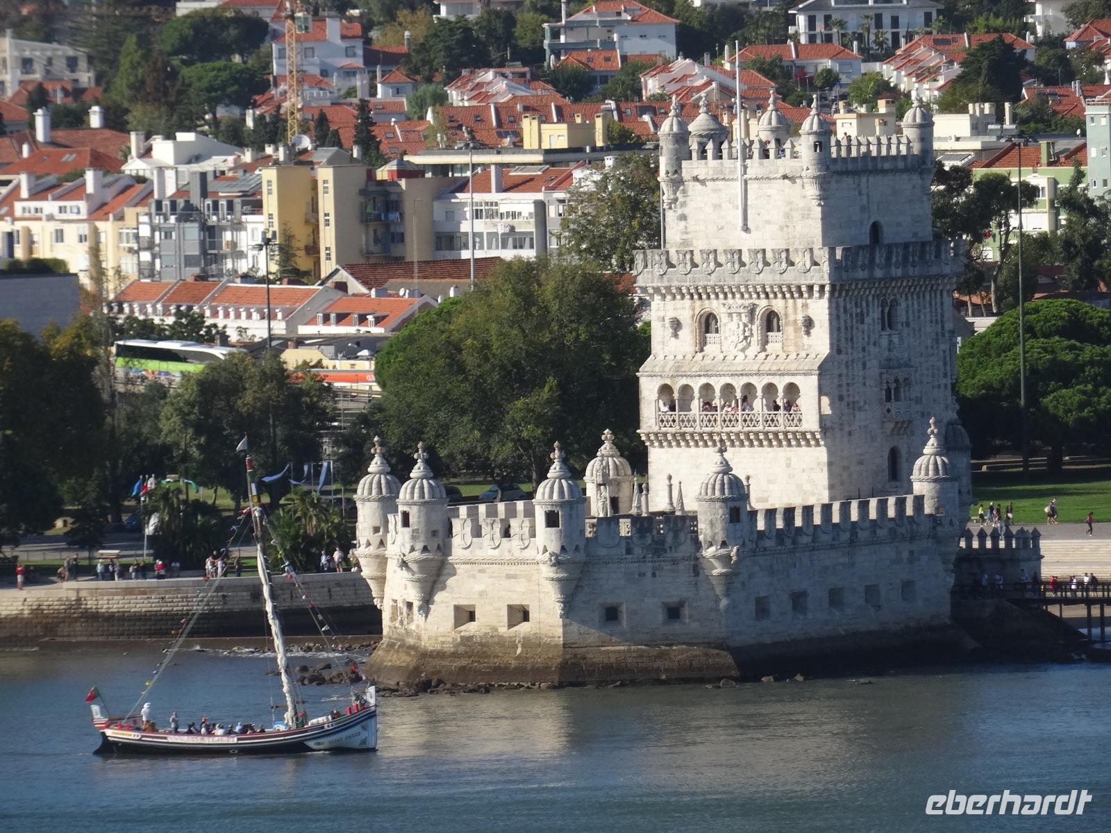 Auslauf aus Lissabon - Torre de Belem