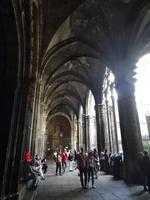 Barcelona - Spaziergang durchs gotische Viertel, im Kreuzgang der Kathedrale