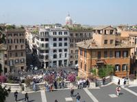 Blick auf die Spanische Treppe