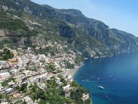 Blick auf Positano