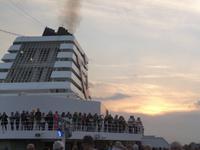 Auslaufen in Hamburg