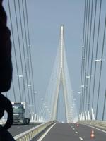 Fahrt über die Pont de Normandie