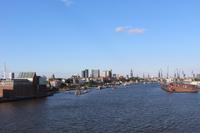 Auslaufen aus dem Hamburger Hafen