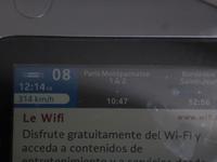 2. Tag TGV Anzeige Geschwindigkeit