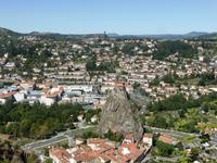 7. Tag Le Puy en Velay - Blick zu den Basaltfelsen