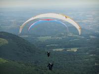 Puy de Dome. Gleitschirmfliegen
