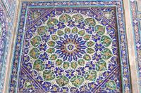 Mosaik Medrese Ulug Beg Samarkand