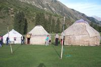 bei der Nomadenfamilie