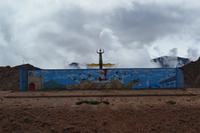 Kirgisistan - Bauruine am Issyk-Kul-See