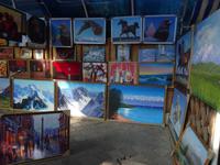 Kunstgalrie unter freiem Himmel in Bischkek