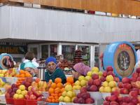 Obsthändler auf dem 