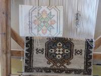 Vorführung, Handarbeit in der Teppichweberei