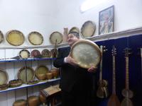 Vorführung der einheimischen Musikinstrumente in der Scher-Dor-Medresse, Samarkand