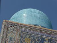 Mosaik- und Kuppel-Elemente, Registan-Plant in Samrkand