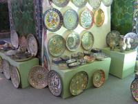 Traditionelle Keramik-Teller, Registan-Platz, Samarkand