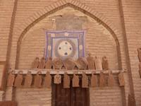 Schnitzer-Werkstatt in Chiwa, Holzkunst