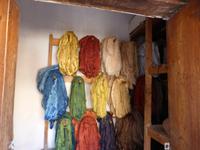 Seidenteppichwerkstatt in Chiwa, Seidengarn