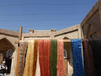 Seidenteppichwerkstatt in Chiwa, Seidengarn