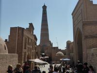Blick zum Minarett Islam-Hodja, Chiwa