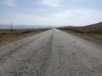 die Steinpiste in Kasachstan