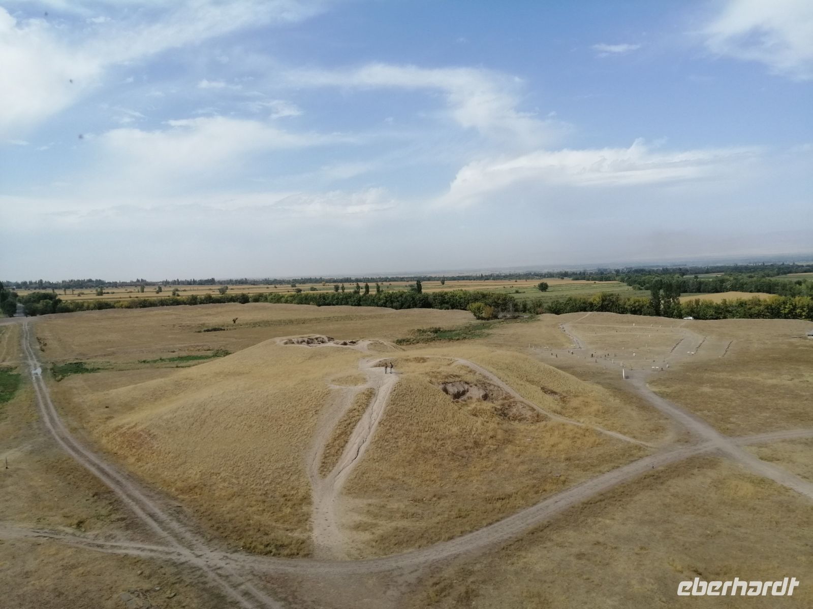 Das Gelände des Freilichtmuseums, Blick vom Burana-Turm