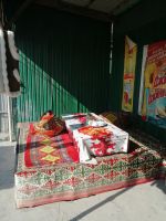 Picknick auf einem Rastplatz auf dem Weg nach Taraz