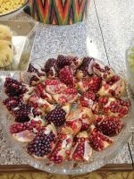 Frühstücksbufett in unserem Hotel in Samarkand