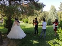 Hochzeit Fotoshooting im Park der Scher-Dor-Medresse