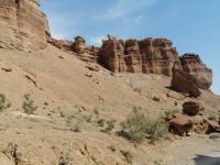 Wanderung im Charyn-Canyon im Tal der Schlösser