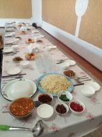 zu Besuch bei Dunganen zum Abendessen, Dorf Irdyk