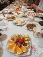 zu Besuch bei Dunganen zum Abendessen, Dorf Irdyk