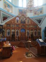 Besichtigung der russisch-orthodoxen Holzkirche, Karakol