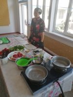 Zu Besuch bei einer dunganischen  Familie im Dorf Irdyk, Karakol