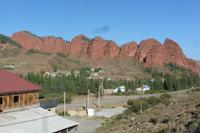 Rote Felsen von Kirgisistan