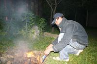 Lagerfeuer im Yurtencamp