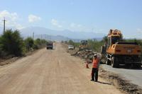 auf der Fahrt zurück nach Bischkek