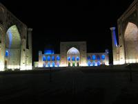 Samarkand - Lichtshow auf dem Registan Platz