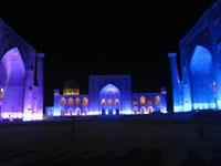Samarkand - Lichtshow auf dem Registan Platz