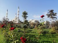 Besichtigung der neuen Moschee in Bischkek