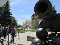 Kanone auf dem Weg zum Kathedralenplatz