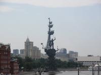 Das Denkmal von Peter dem Großen in der Moskwa