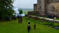 440 Schottland, Stirling Castle, Ehrensalut für die Queen